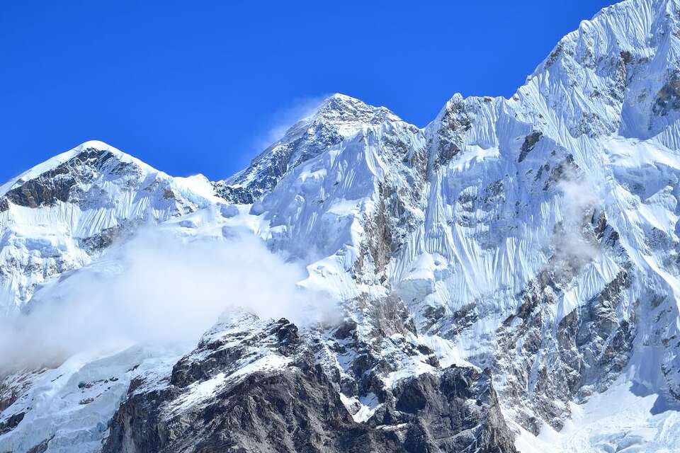 View of Everest from Kala Patthar on the luxury Everest Base Camp trek